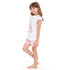 Girls summer pajama set Unicorn t-shirt + Pink shorts